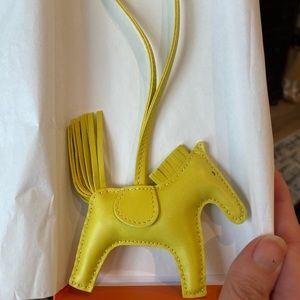 Brand new Hermes Rodeo PM lime color